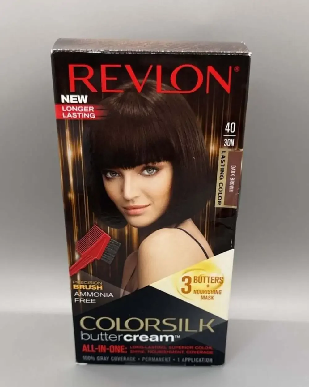NEW Revlon Colorsilk Buttercream Hair Color 40 / 30N Dark Brown Discontinued HTF